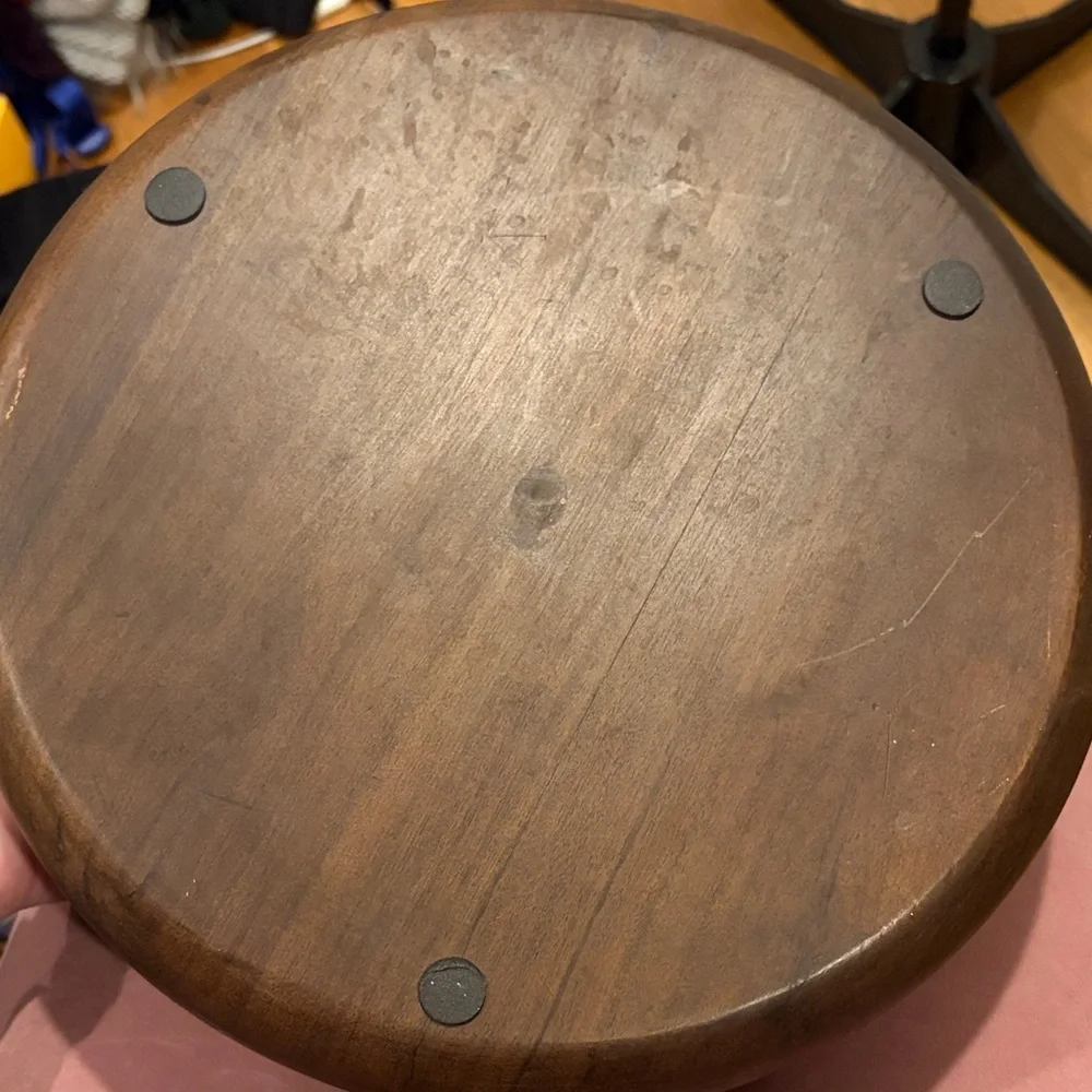 Pottery Barn wood salad bowl